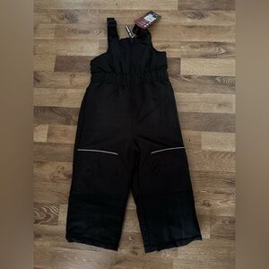 Black Snow Bib Overalls